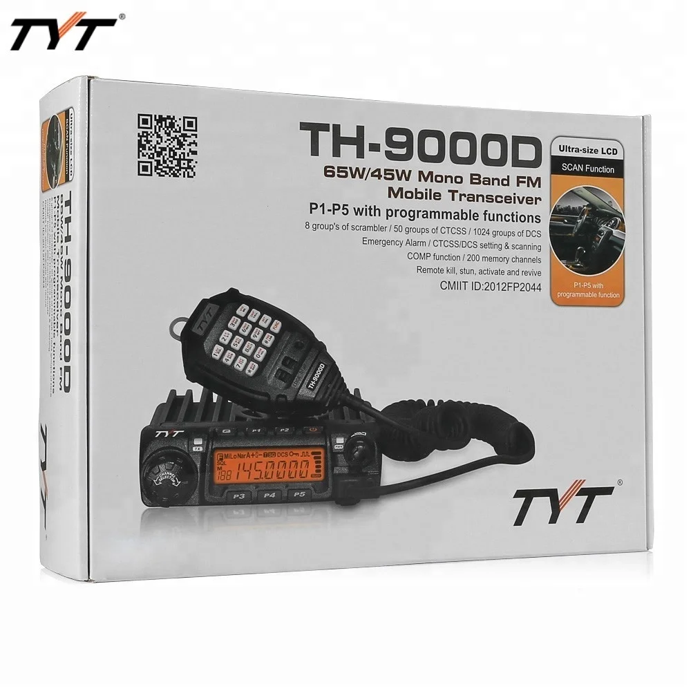 TYT TH-9000D, мобильная двухсторонняя рация, портативная рация, 30 км, дальность действия, Автомобильная Радио, радиосвязь, 60 Вт, выходная мощность