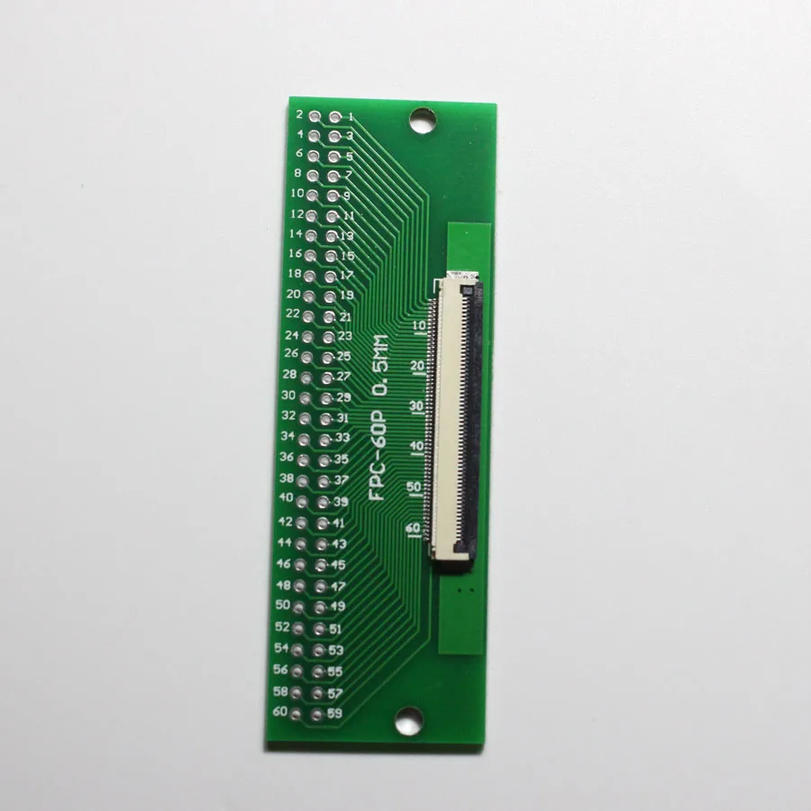 1 шт. 60P FFC FPC адаптер ПБС с покрытием 0 5 мм/1 мм шаг откидной крышкой до 2 54 60Pin плоский