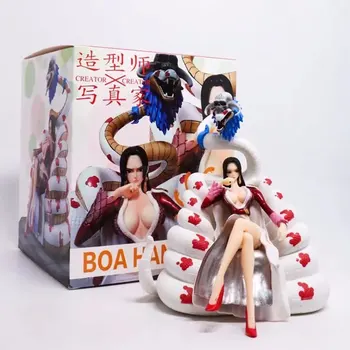 

16cm Boa Hancock One Piece Anime PVC Action Figure Sexy Ji snake Sitting position Ver. Model Toys Collection Doll