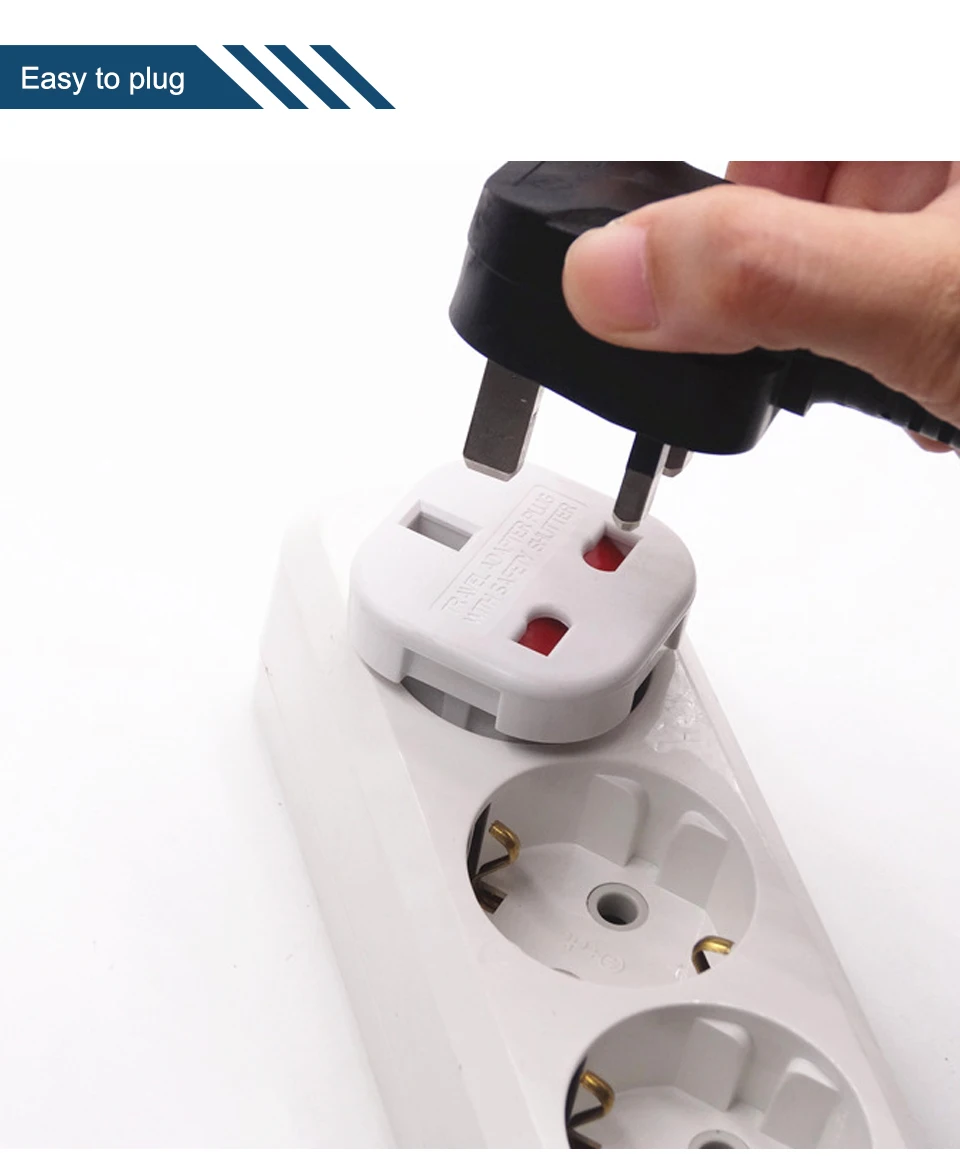 UK to European Euro EU AC Travel Charger Adapter Plug Outlet Converter Adapter power conversion plug Universal mobile phone (4)