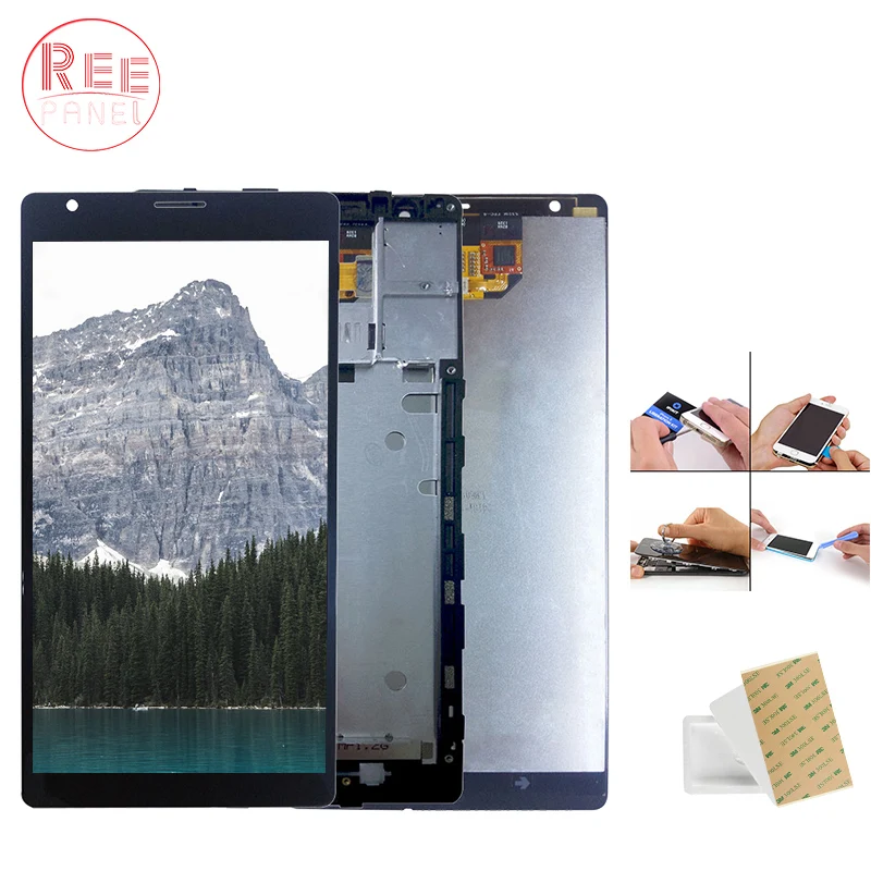

Original 6'' LCD Display For NOKIA Lumia 1520 LCD Touch Screen Panel 1520 Display Digitizer Assembly Replacement part with frame