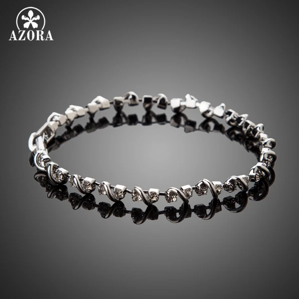 Браслет AZORA TS0041 модный дизайн из Рима AAA + кубические циркониевые камни|bracelet
