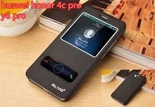 Huawei honor 4c pro case, D’affaires Fenêtre d’affichage PU En Cuir Case Pour huawei honor 4c pro Flip Couverture ALIVO Marque #04011