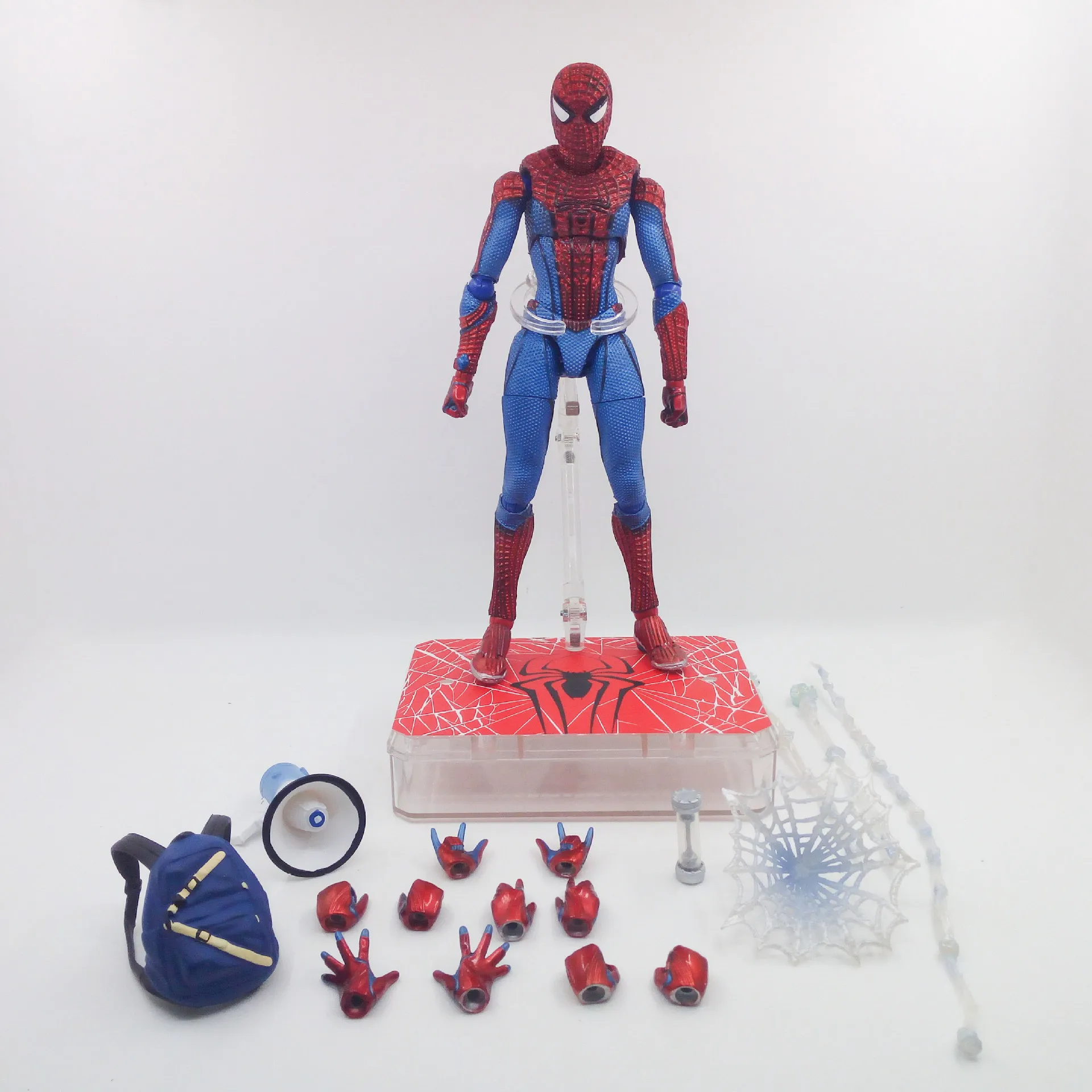 

High quality anime figure The avanger spiderman figma action figure loudspeaker best kids toys for boys