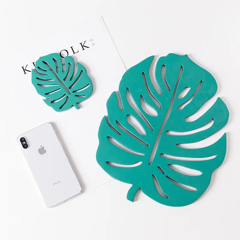 

Creative Wood Drink Coaster Placemats Leaf Catus Coasters Coffee Cup Mat Tea Pad Dining Fashion Wooden Decor Accessories 1pcs