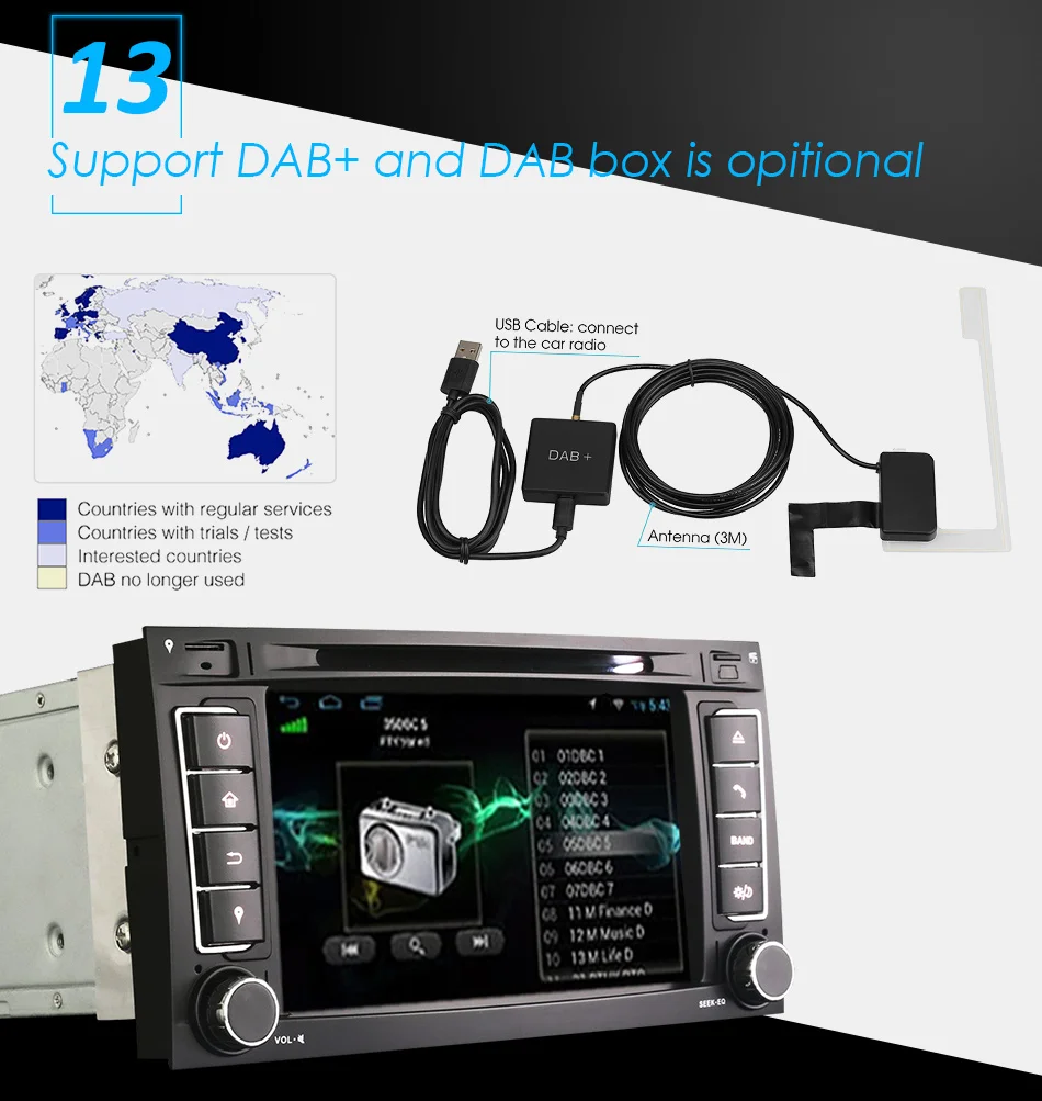 Sale Eunavi 2 Din Android 9 Car DVD Player GPS Navi For VW/Volkswagen/Touareg/Transporter T5 With Canbus Wifi Stereo Radio FM DSP RDS 22