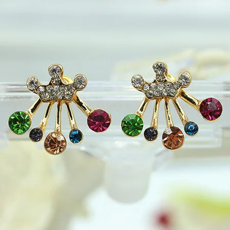 Женские серьги гвоздики с кристаллами 3 вида|fashion stud earrings|stud earringsearrings women |