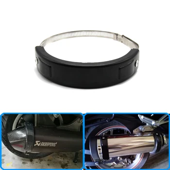 

Motorcycle Accessories Universal Fit 100MM-140MM Oval Exhaust Protector Can Cover For YAMAHA XJR1200 XJR1300 YZF-600 R6 YZF-R1