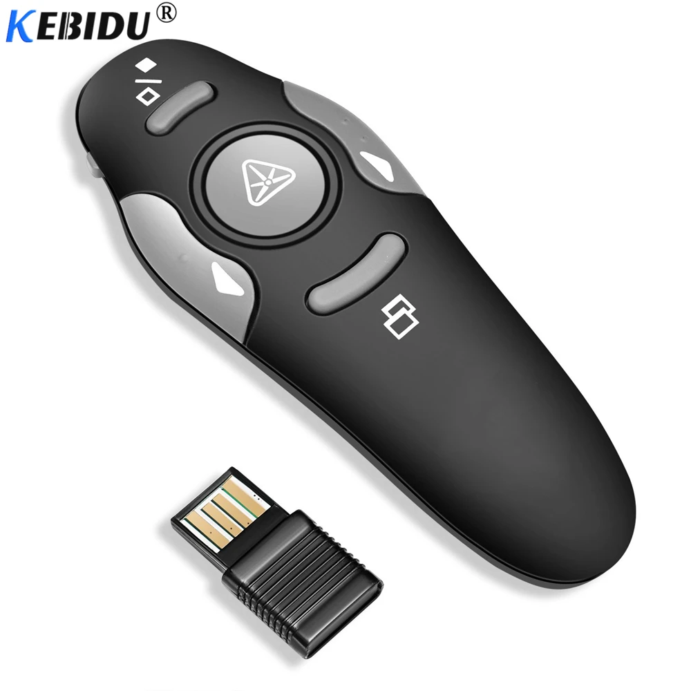 

kebidu 2.4G Wireless Red Laser Presenter Pointers Pen Pointers Remote Control USB RF Remote Control PPT Powerpoint Presentation