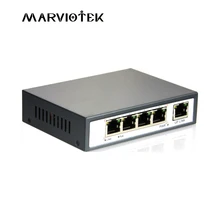 4CH коммутатор питания через Ethernet 10/100 м 100 м расстояние 96W постоянного тока и 1 Lan Порты и разъёмы для IP Камера POE IP CCTV Системы Poe Питание адаптер POE 4CH