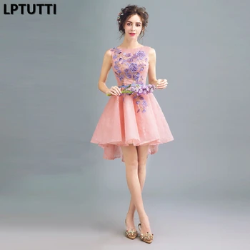 

LPTUTTI Embroide Lace New Sexy Woman Plus Size Social Festive Elegant Formal Prom Party Gowns Fancy Short Luxury Cocktail Dress