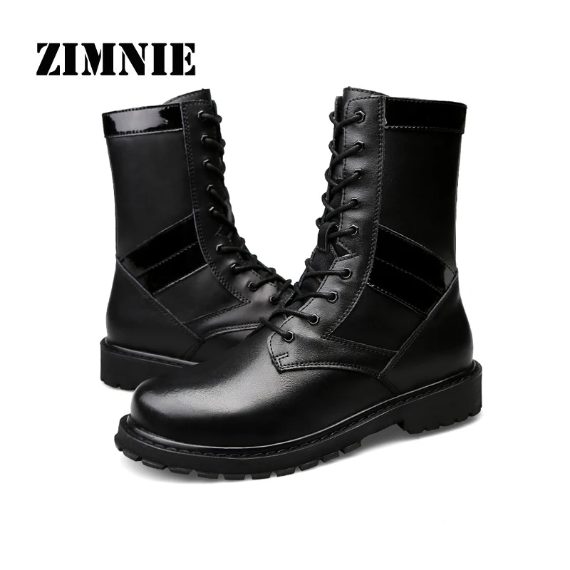 ZIMNIE/ г.; Брендовые мужские ботинки; сезон осень-зима; сохраняющие тепло ботинки из натуральной кожи; модная удобная мужская обувь; ботинки на шнуровке