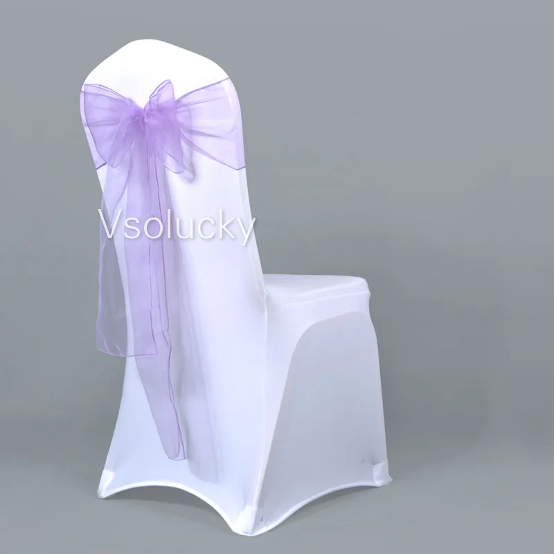 Прозрачный чехол на стул из органзы с поясом и бантом, свадебные, вечерние, рождественские, на день рождения, для украшения душа