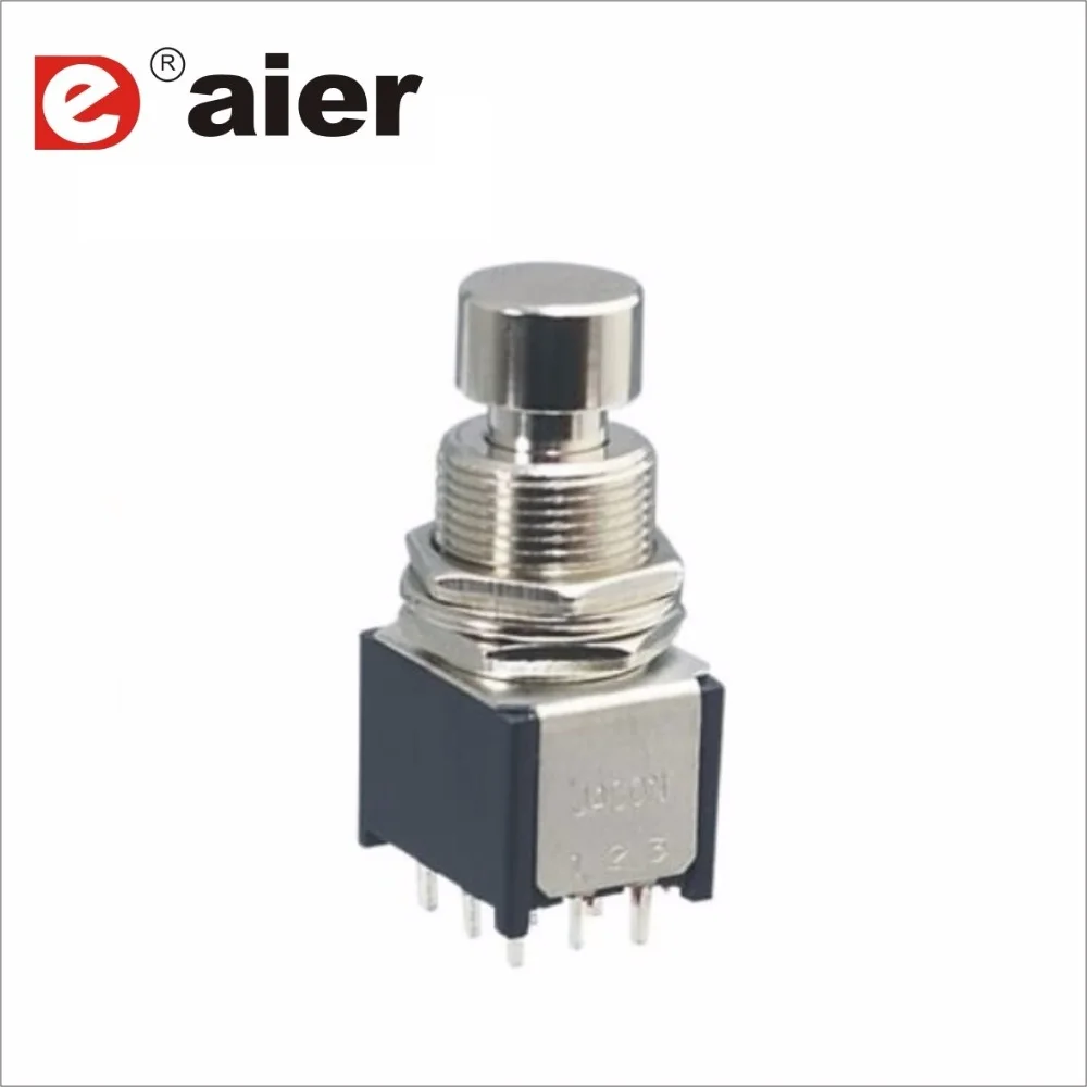 

PBS-24-302SP small latching 3pdt foot switch with PCB terminals