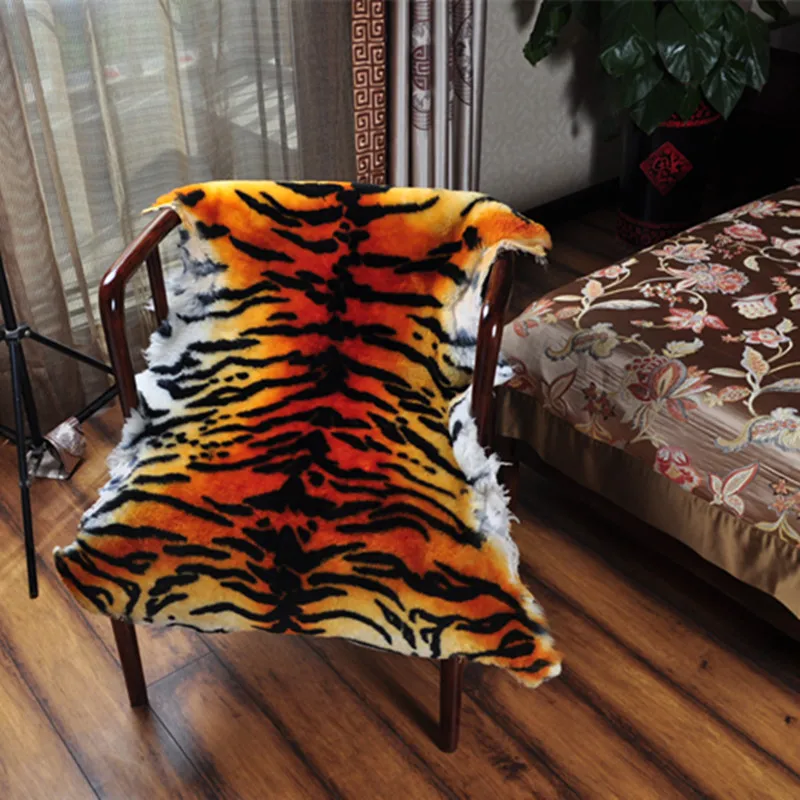 Imitate the tiger fur Tiger skin rug fur wool carpets bedroom living