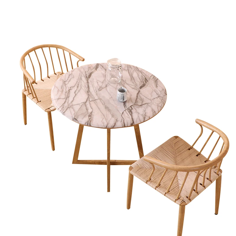 Круглый коврик для стола, Высококачественная Европейская имитация мрамора, круглая скатерть для отеля, домашние вечерние украшения стола, ПВХ водонепроницаемый пластиковый коврик