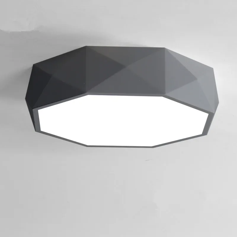 Us 105 0 25 Off Led Ceiling Lamp Black White Lamparas De Techo Metal Frame With Acrylic Cover Bedroom Dinning Lighting Fixture In Ceiling Lights