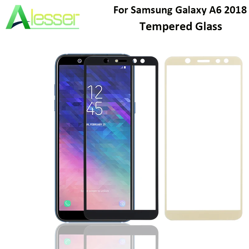 Alesser для samsung Galaxy A6 2018 закаленное стекло защита экрана Противоударная пленка