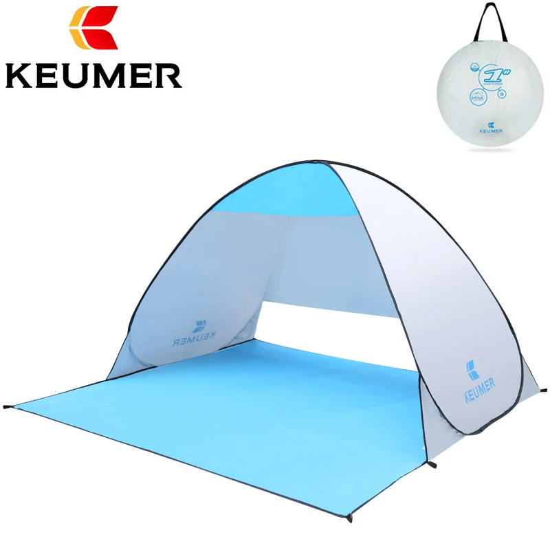في الهواء الطلق التلقائي المنبثقة الفورية المحمولة كابانا خيمة للشاطئ 1-2 شخص الصيد مكافحة الأشعة فوق البنفسجية خيمة للشاطئ الشمس المأوى يضع ...