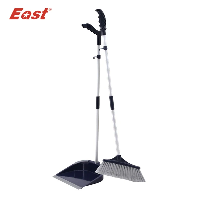 East Stainless steel rod Luxury Broom dustpan combination set brooms