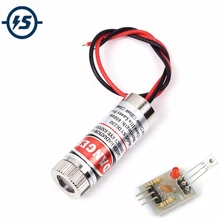 Регулируемый луч 650 нм 5 МВт красная линия лазерный модуль головка стеклянная линза Фокусируемый промышленный класс 3-5 В