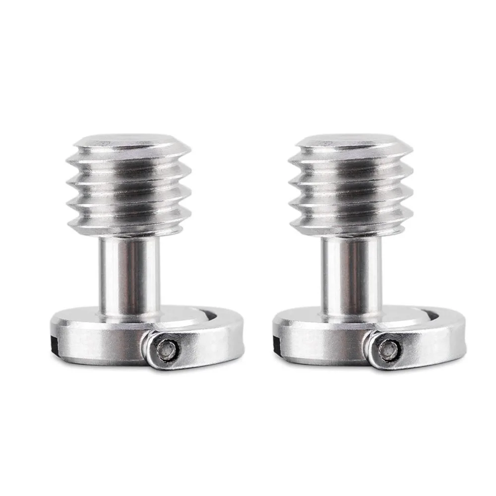 Kaliou 1pcs Quick Release Plate 3/8 Screw Precision D-Ring C-Ring Screw for Camera Tripod Photo Studio Accessories