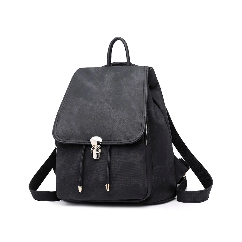 Маленький женский рюкзак, винтажные милые мягкие кожаные школьные сумки для девочек, модный роскошный рюкзак, женские сумки, дизайнерские сумки - Цвет: Черный