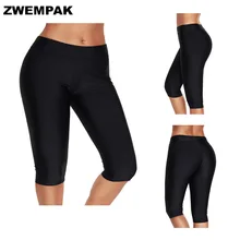 Размера плюс XL-5XL Для женщин купальный костюм по колено, Шорты для плавания, Мужские Шорты для купания солнцезащитный крем анти-светильник черный купальник короткий купальный костюм со штанами