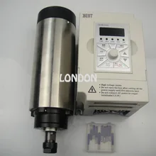 Комплект ЧПУ шпинделя ER16 1.5KW воздушное охлаждение шпинделя+ 10 шт. ЧПУ гравировочные Биты+ 1.5KW частотно-регулируемым приводом инвертор