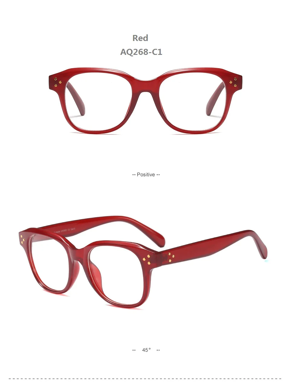 Для женщин ретро Мода негабаритных Квадратные Заклепки оправа для очков очки для работы за компьютером очки, очковые оправы для элегантных