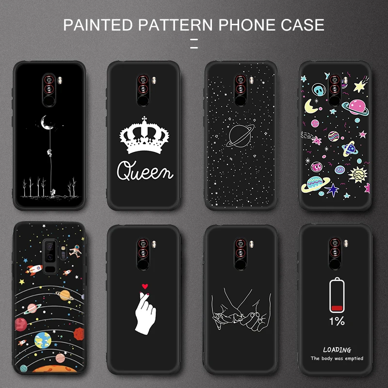 

Crown Phone Case For Xiaomi mi 8 A2 Lite 6 F1 Redmi 5 Plus Note 6 5 Pro S2 4X 6A 5A Letter Back Cover Love Heart Soft TPU Cases
