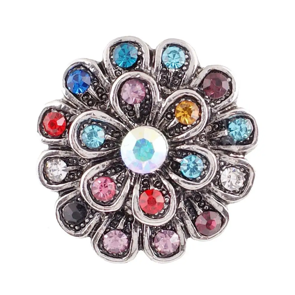 9pcs/lot Mix 18mm Snap Button Jewelry Charms Ginger Button for Snap Fit DIY Snap Bracelets&Bangles Accessory for Women KB6336