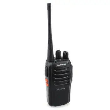 

SOONHUA BF-666S 5W Walkie Talkie 16-Channel 400-470MHz Handheld Walkie Talkies Interphone With Antenna And Battery Charger Black