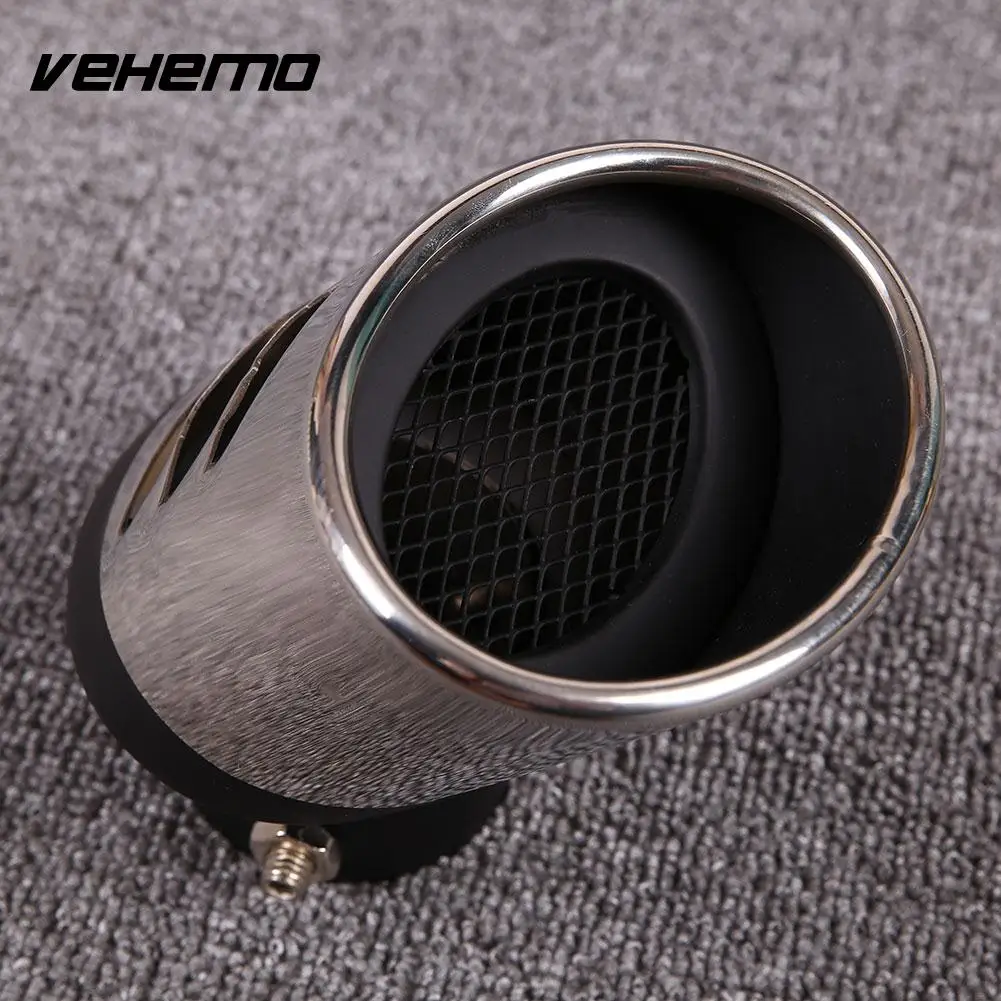 

Universal Stainless Steel Car Rear Round Silver Exhaust Pipe Tail Muffler Tip
