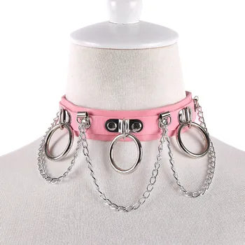 

Body Harness Leather Neck Top Cage Strap Rivet Punk Goth Pentagram Panties Stockings Garter Belt Adjustable Plus Size Bondage