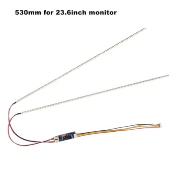 

10pcs/lot 530mm Adjustable brightness led backlight strip kit,Update 23inch lcd monitor to led bakclight