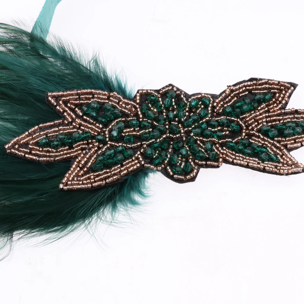 Feather Headband Gatsby 1920s Flapper Fascinator Party Bridal Prom Headpiece