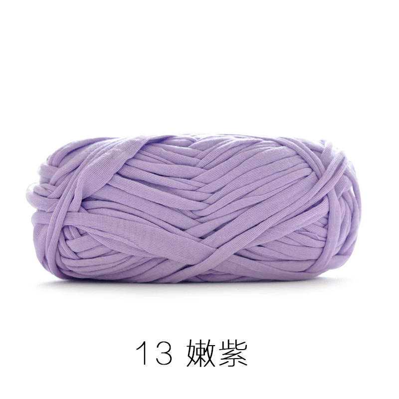 13 Purple 5 шариков, новые необычные нити для ручного вязания, толстая нить для вязания крючком, яркие цвета, тканевая пряжа, лента для рукоделия, ручная вязка, шерстяная пряжа для питомника - Цвет: 13 Purple