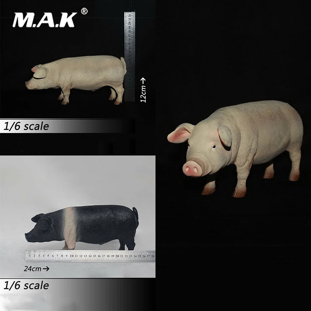 1/6 масштаб Путешествие на Запад год свиньи свинья игрушка животное рисунок аксессуары для сцены Черный/бледно-модель для 12 ''фигурку