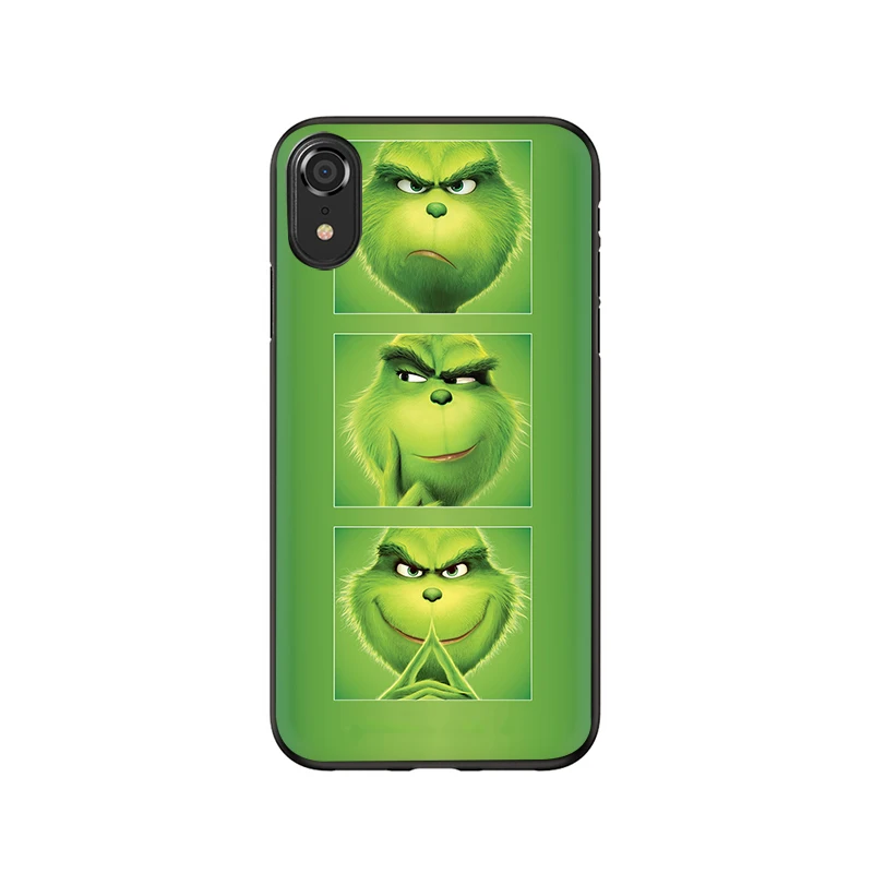 Зеленый Grinch Мягкий ТПУ силиконовый чехол для телефона для iphone 6 6s 7 8 plus X XR XS Max - Цвет: B2