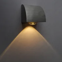 Светодиодный настенный светильник 3 Вт для помещений, Ночной светильник, светильник для спальни, столовой, дискотека, магазина отелей, серебряный корпус