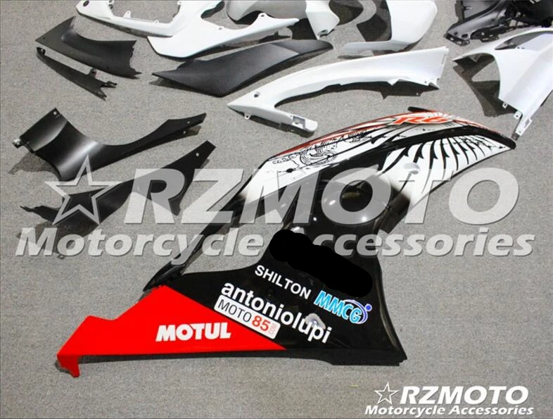Мотоциклетный обтекатель abs для YAMAHA YZF-R6 08-16 YZFR6 2008- впрыска Bodywor помпезный белый и черный ACE № 719