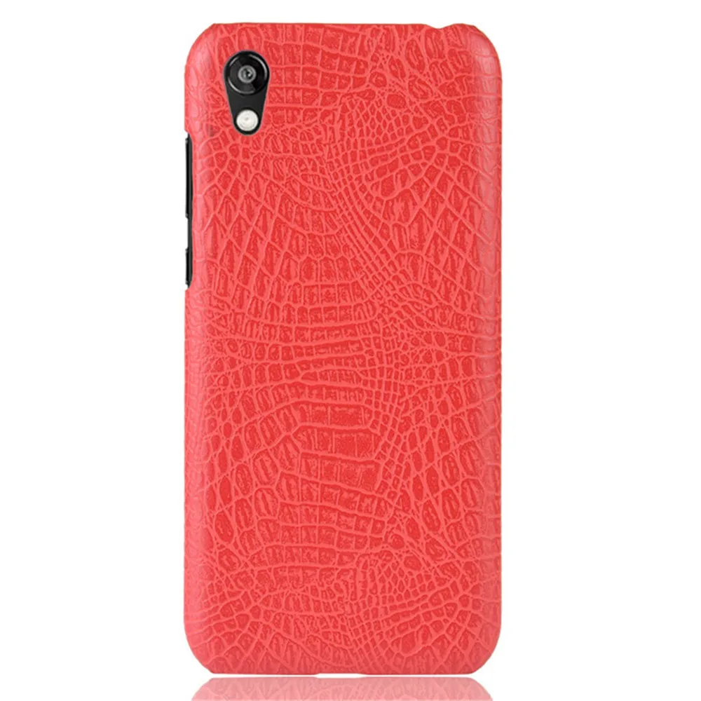 red Чехол для huawei honor 8 S, роскошный чехол из искусственной кожи крокодила, тонкий жесткий чехол на заднюю панель для huawei honor 8 S 8 S honor 8 S, чехол для телефона s - Цвет: red