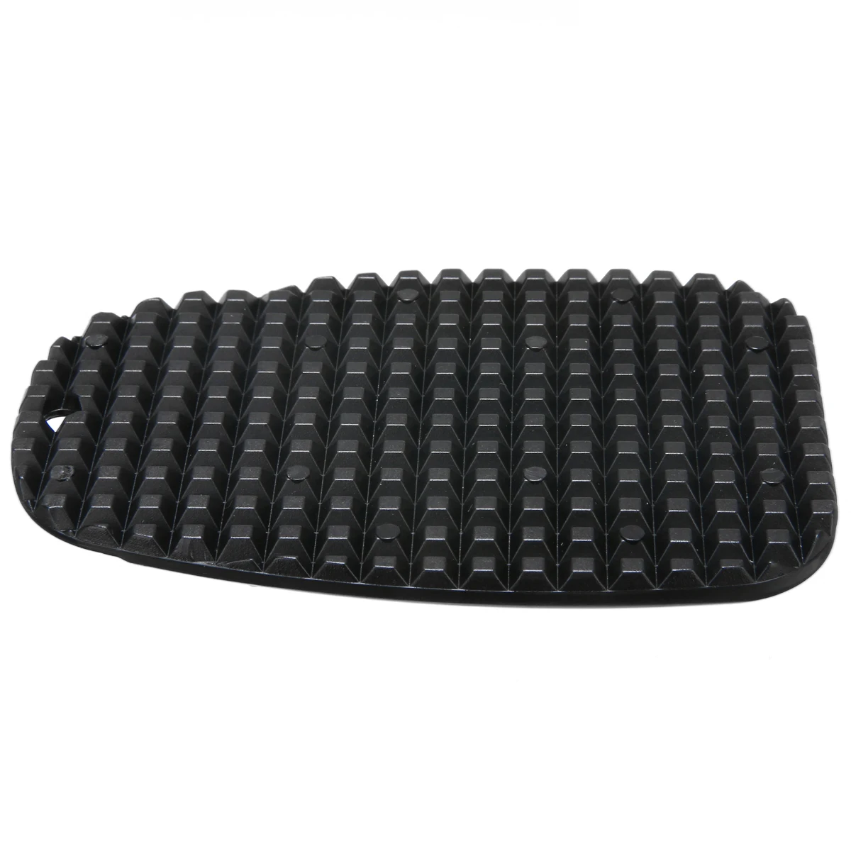 1pc Motorcycle Black Plastic Kickstand Side Stand Plate Pad Base 3/16" Small Hole For Cruisers Sport/Dirt bikes