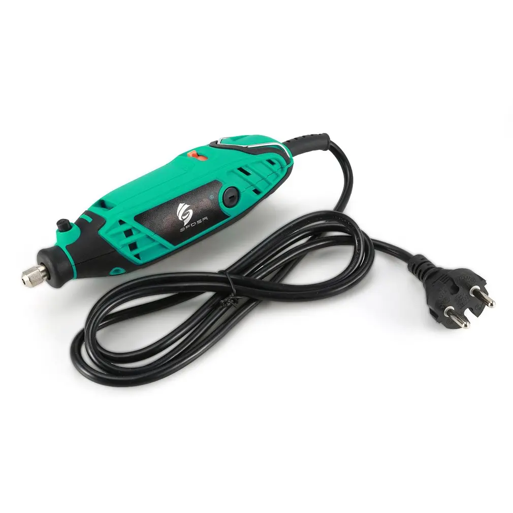 

Rotary Tool 130W Straight Handle Drill Electric Grinder Engraving Pen DIY Polishing Machine Variable Speed with Accessories