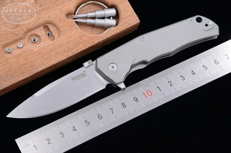 Шарикоподшипник JUFULE Steellion MOLLETTA TRE из титана/углеволокна M390 складной походный и