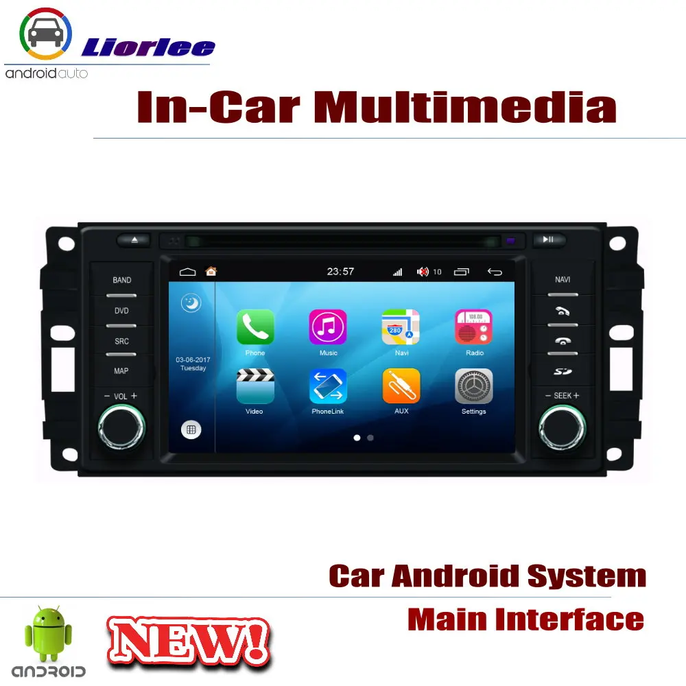 Top Car Radio DVD Player GPS Navigation For Dodge Charger 2008~2010 Android HD Displayer System Audio Video Stereo In Dash Head Unit 1