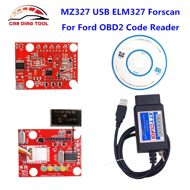 Инструмент диагностики ELM327 USB V1.5 OBD2 Forscan для моделей ELM 327 MZ327 универсальные