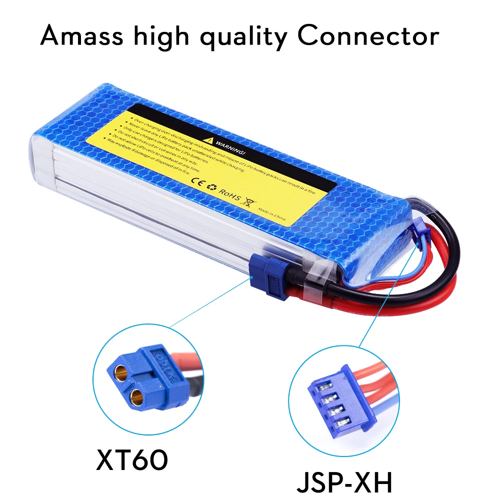 SEASKY 11.1V 6000mAh 3S 60C-120C LiPo Battery with XT60 T Plug for RC DJI F450 Quadcopter RC Helicopter Airplane Hobby Drone FPV