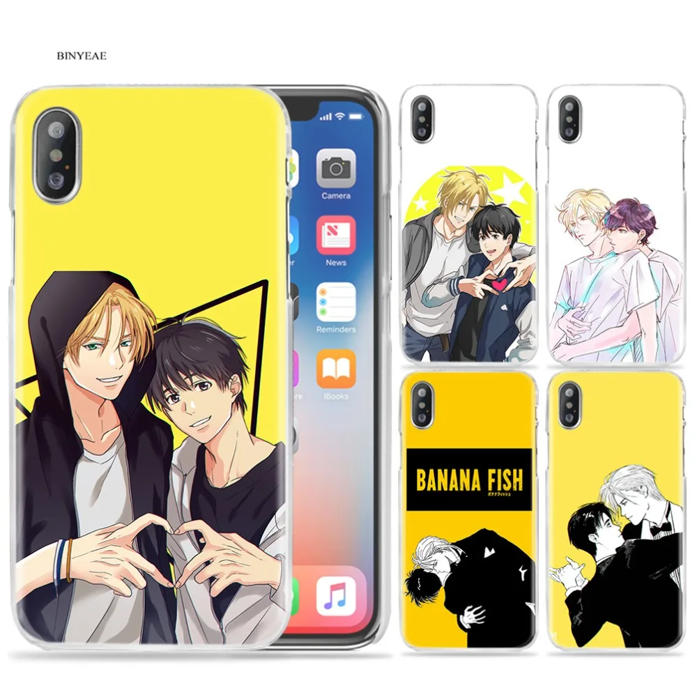 

Case for iPhone X XS MAX XR 7 8 Plus 6 6S Plus 5 5S SE 5C 4 4S 7+ 8+ 7Plus 8Plus Cover Phone Cases Banana Fish Anime Cartoon